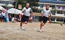 中学全生徒全員リレー
